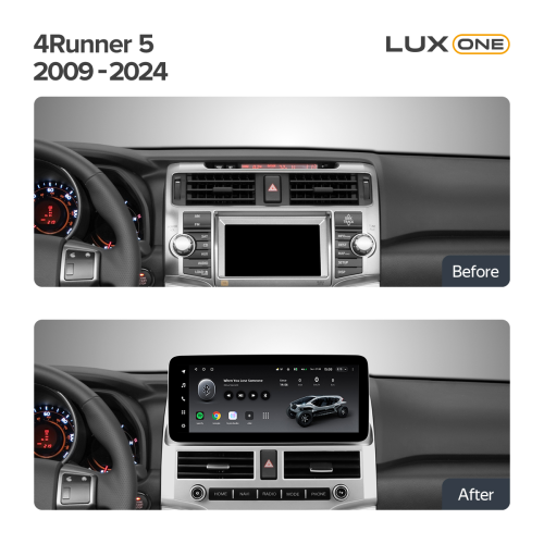 Установочный комплект Teyes Тиайс LUX ONE для Toyota 4Runner 5 N280 2009-2024 12.3″