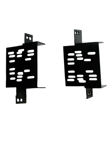 Переходная рамка для установки магнитолы Hyundai H1, Starex 2007-2016 серебристая с креплениями 2Din (RP-HDST) 