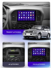 Штатная магнитола Teyes CC3L Toyota Land Cruiser 10 J100 100 1998-2007 9"