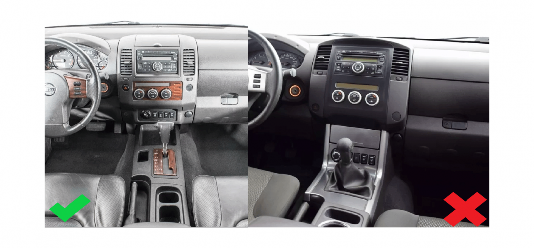 Рамка для установки в Nissan Navara 2004 - 2010 9" дисплея