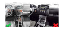 Рамка для установки в Nissan Navara 2004 - 2010 9" дисплея