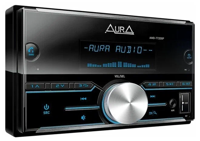 Магнитола (головное устройство) 2Din Aura AMD-772DSP