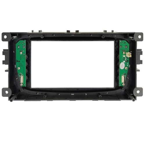 Рамка для установки магнитолы Ford Mondeo 2007-2015, Focus 2007-2012 7" (7001) серебристая