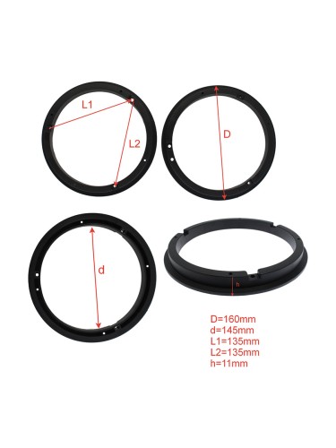 Подиум Suzuki пластик простые 6,5"(16см), высота 1,1см (пара)