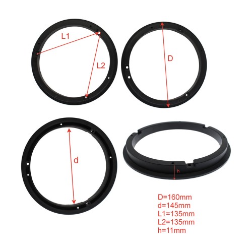 Подиум Suzuki пластик простые 6,5&quot;(16см), высота 1,1см (пара)