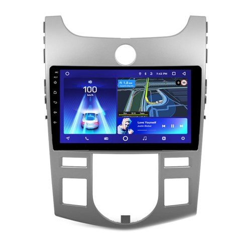 Штатная магнитола Teyes X1 Wi-Fi + 4G Kia Cerato 2 TD 2008-2013 9" (2+32Gb) (F2) авто с климат-контролем