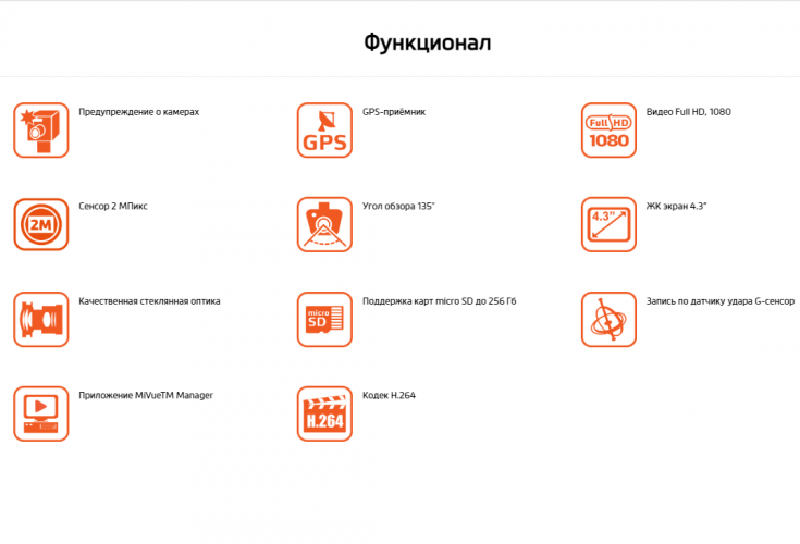 Видеорегистратор-зеркало Mio MiVue R45