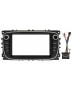 Рамка для установки магнитолы Ford Mondeo 2007 -2015, Focus 2007-2012 7" (7001) черный