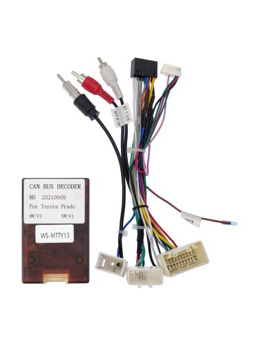 Комплект проводов для установки в Toyota 2003-2013 (основной, антенна, мультируль, CAN, AMP)