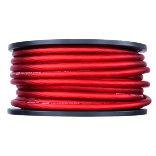 Кабель силовой AMP MASS 4Ga CCA Extremely flexible Красный алюминий (1метр)