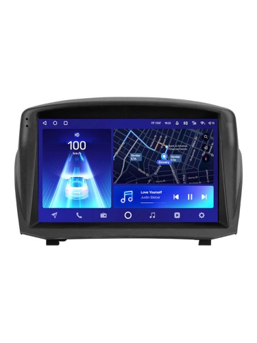 Штатная магнитола Teyes X1 Wi-Fi + 4G Ford Fiesta Mk 6 2008-2019 9" (F2 вариант А) закрытая рамка (2+32Gb)