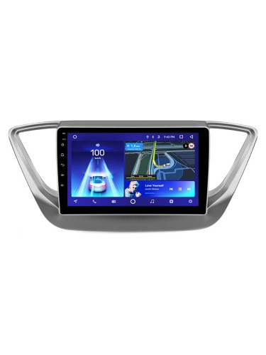 Штатная магнитола Teyes CC3L Hyundai Solaris 2 2017-2020 9" (Вариант А) авто без штатной камеры заднего вида