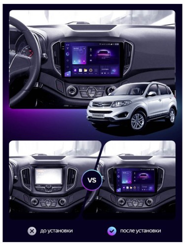 Штатная магнитола Teyes X1 Wi-Fi + 4G Chery Tiggo 5 2014-2018 10.2" (2+32Gb)