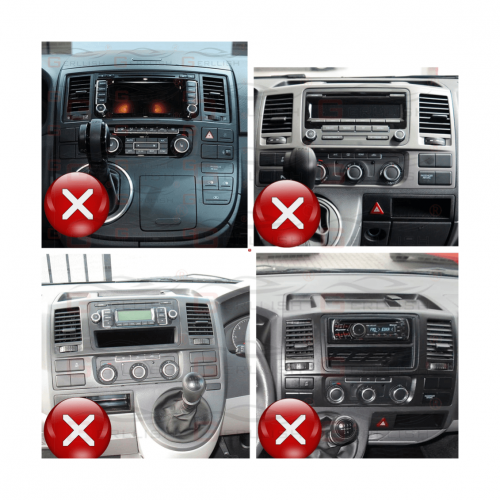 Рамка для установки в Volkswagen Transporter, Multivan 2003-2015 9" для овальных дисплеев