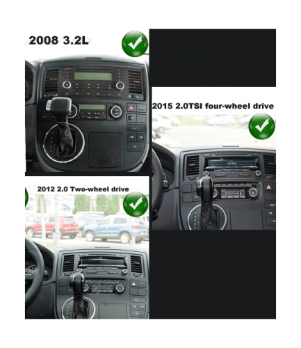 Рамка для установки в Volkswagen Transporter, Multivan 2003-2015 9" для овальных дисплеев