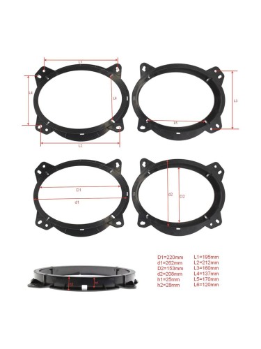 Подиум Toyota 2002+ пластик средняя жесткость 6*9"(16*21см), высота 2,8см (пара)