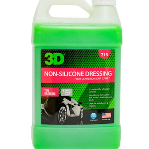 3D Non-Silicone Dressing - средство на водной основе для ухода за пластмассой и резиной 3,78л