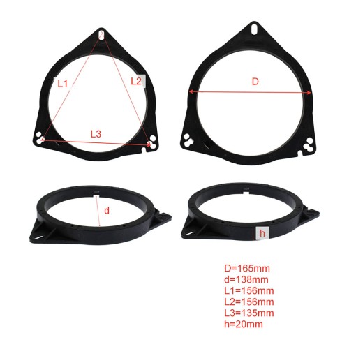 Подиум Toyota,Nissan,Renault,Lada пластик жесткий 6,5"(16см), высота 2см (пара)