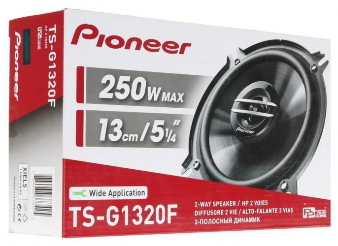 Pioneer TS-G1320F 2-х полосная коаксиальная акустика 13 см (пара)
