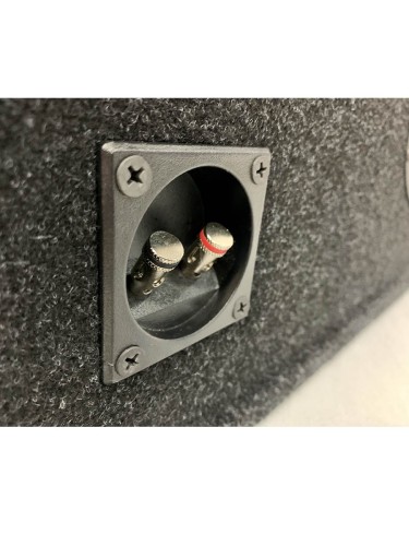 Короб под сабвуфер люкс 10" (25см) с трубой синий 46L (К.2.16)