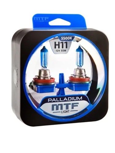 Галогенная лампа MTF Light Palladium H11 12V 55W 5500K (пара)