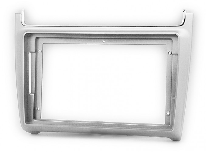 Переходная рамка для установки автомагнитолы Carav 22-540 VOLKSWAGEN Polo 2009+ (Серебристая) 9"